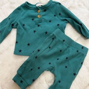 Cat & Jack Teal Star Pajama Set
